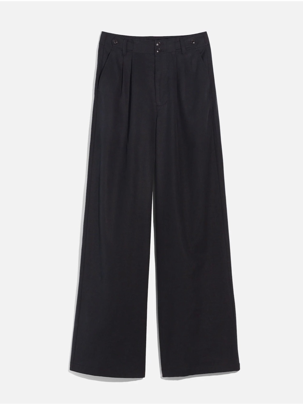 Madewell The Petite Harlow Wide Leg Pant In Drapey Twill